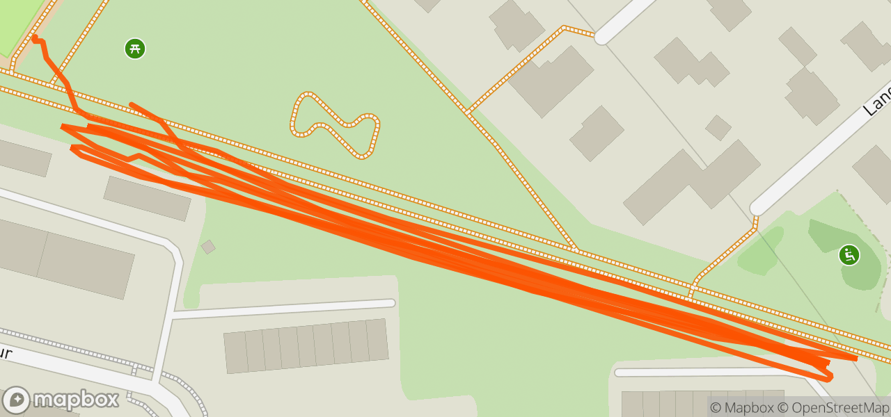 Route map for Afternoon Run