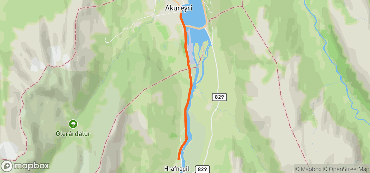 Route map for Morning Run