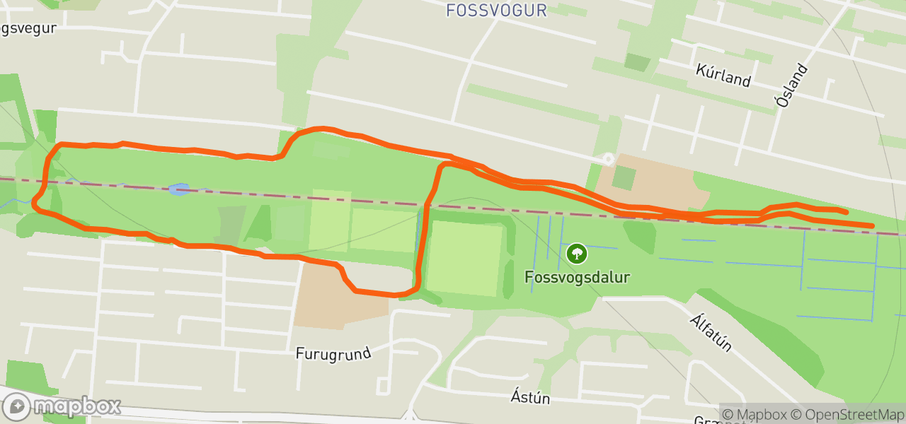 Route map for Night Run