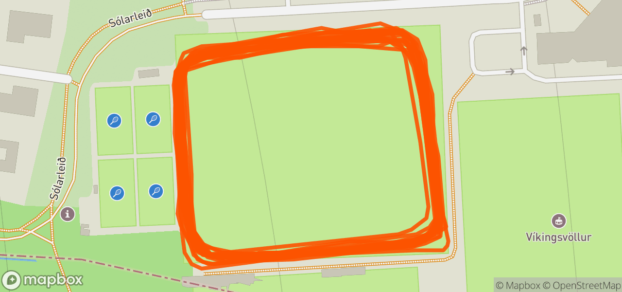 Route map for Night Run