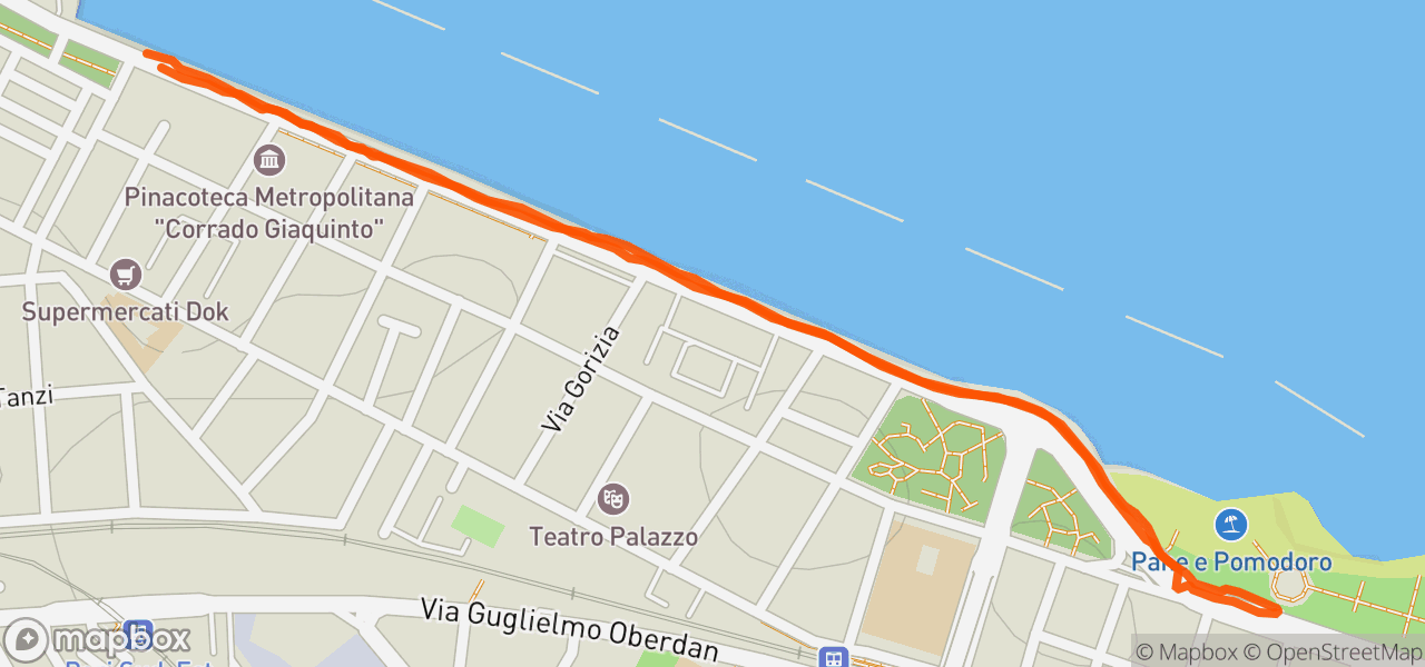 Route map for Morning Run