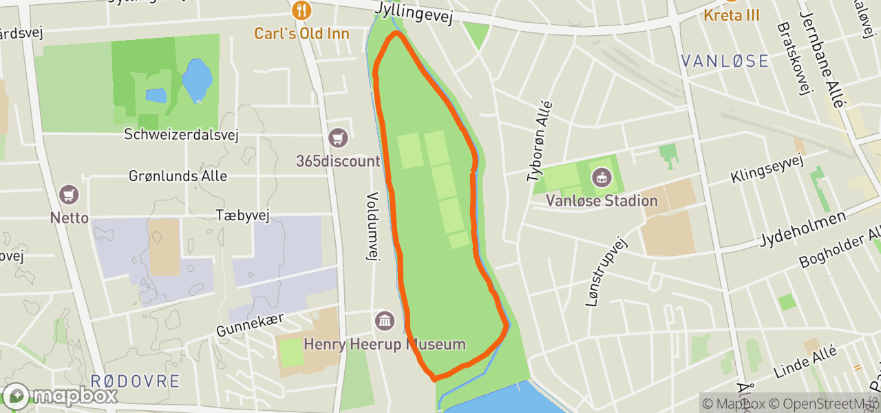 Route map for Morning Run
